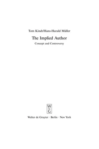 Capa de The implied author: concept and controversy