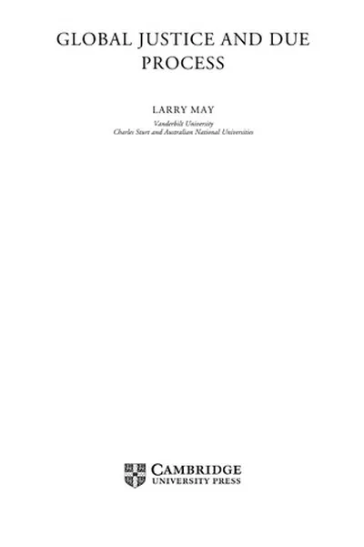 Capa de Global justice and due process