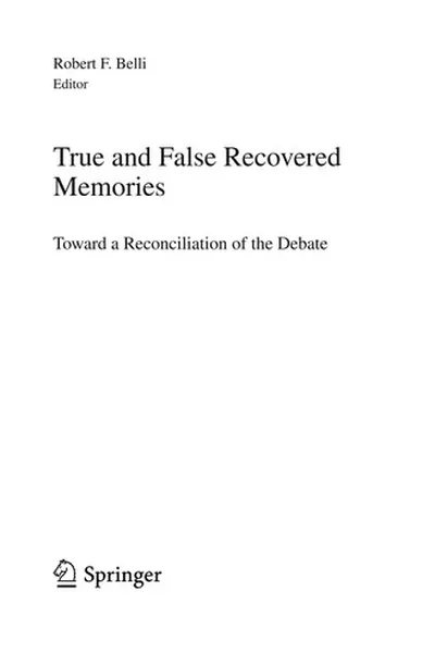 Capa de True and false recovered memories