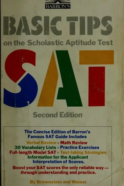 Cover of Basic tips on the scholastic aptitude test, SAT