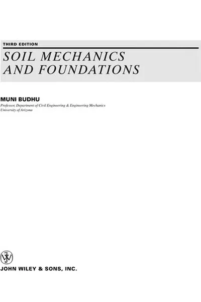 Capa de Soil mechanics and foundations