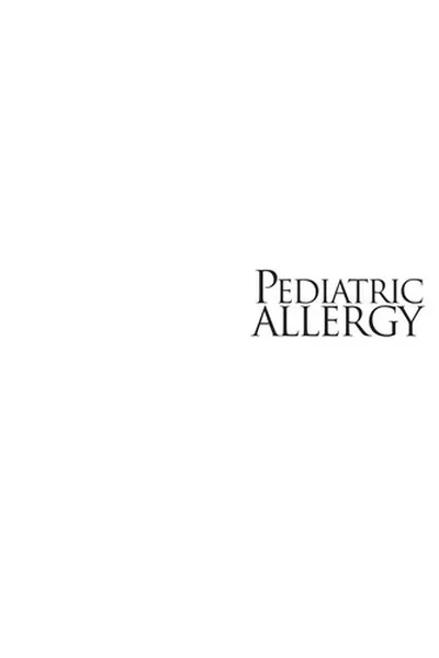 Capa de Pediatric allergy