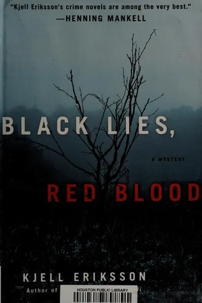 Capa de Black lies, red blood
