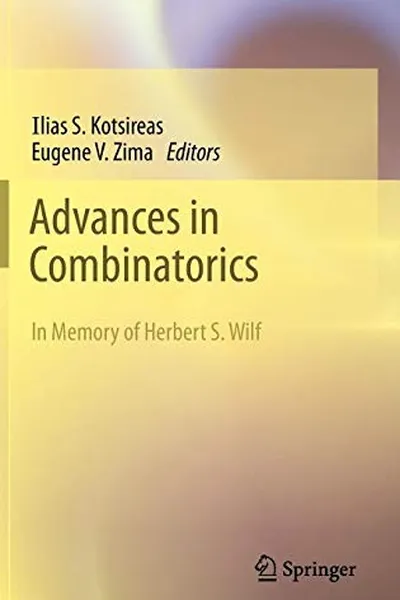 Capa de Advances in Combinatorics