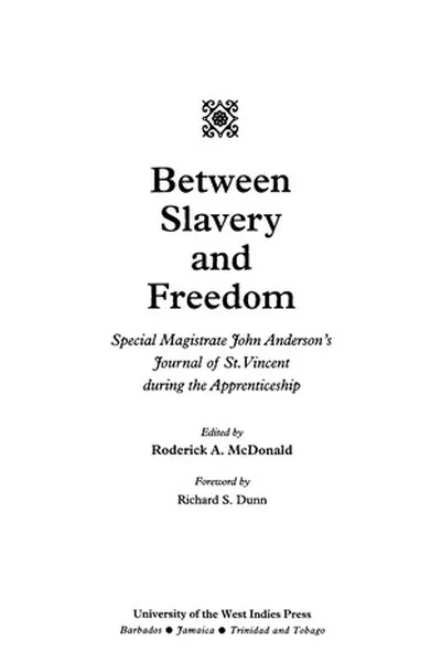 Capa de Between slavery and freedom