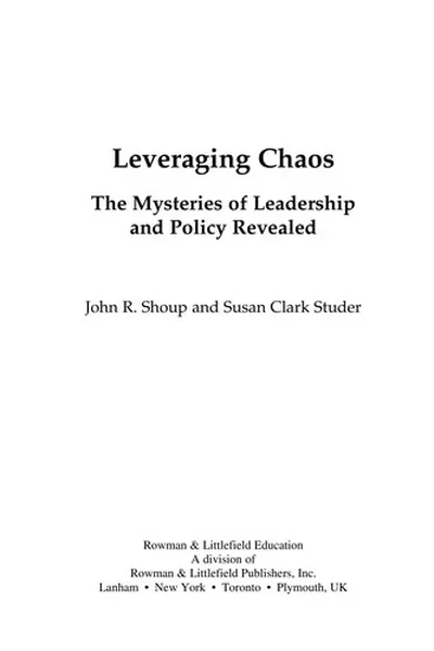 Capa de Leveraging chaos