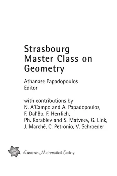 Capa de Strasbourg Master Class on Geometry