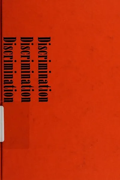 Capa de Discrimination and the law