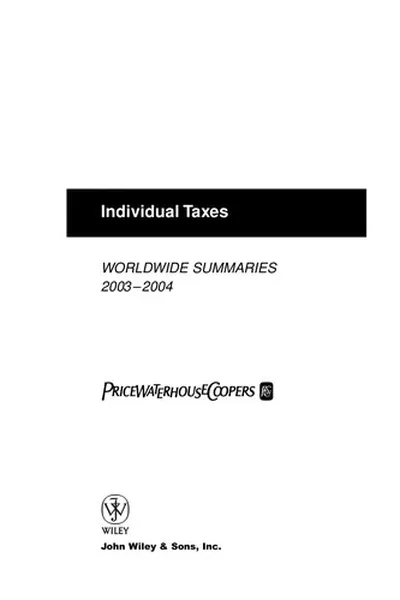 Capa de Individual Taxes 2003-2004