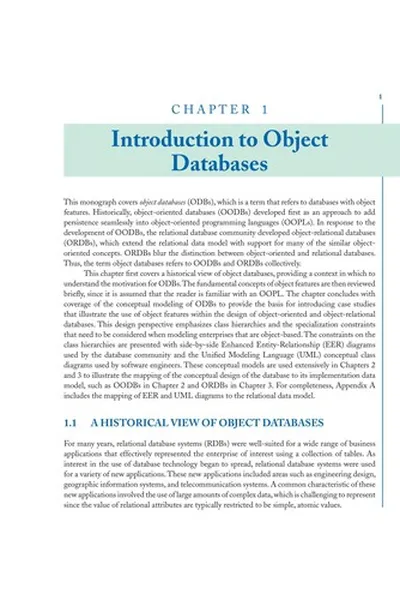Capa de Fundamentals of object databases