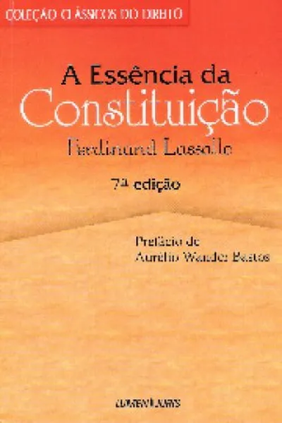 Cover of A Essência da Constituição