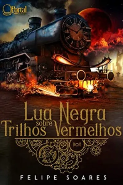 Cover of Lua Negra sobre trilhos vermelhos