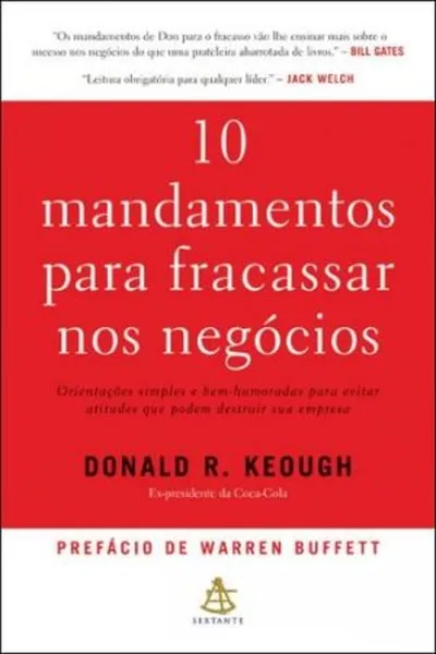 Cover of 10 mandamentos para fracassar nos negócios