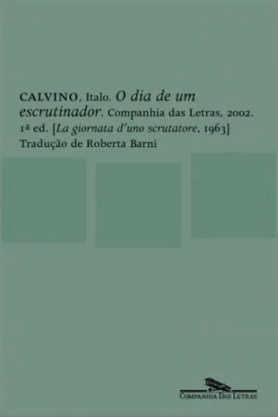Cover of O dia de um escrutinador
