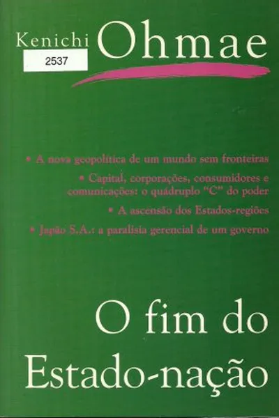 Cover of O fim do Estado-nação