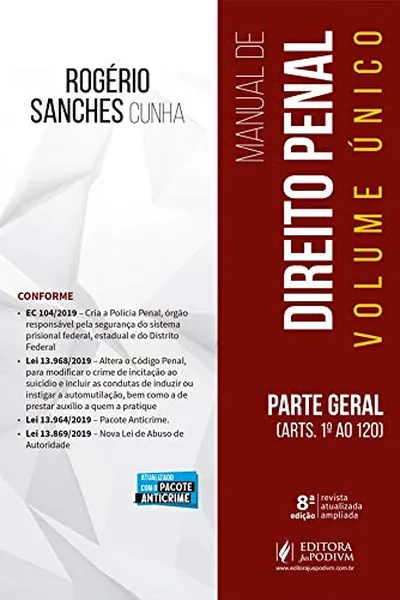 Cover of Manual de Direito Penal: Parte Geral (arts. 1º ao 120)