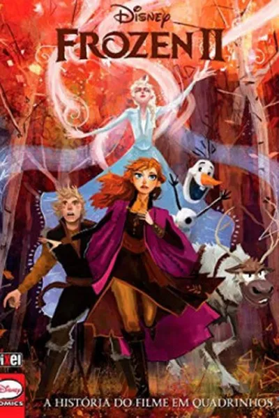 Cover of Frozen 2 A história do filme em quadrinhos