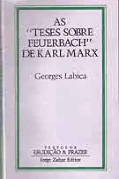 Cover of As "Teses sobre Feuerbach" de Karl Marx