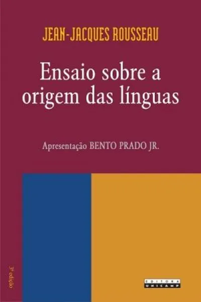 Cover of Ensaio sobre a origem das línguas