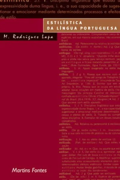 Cover of Estilística da Língua Portuguesa