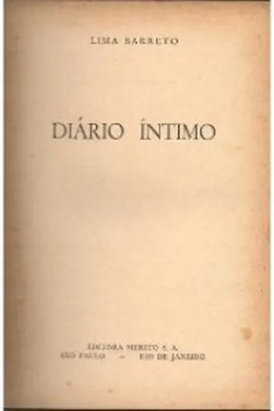 Cover of Diário Íntimo