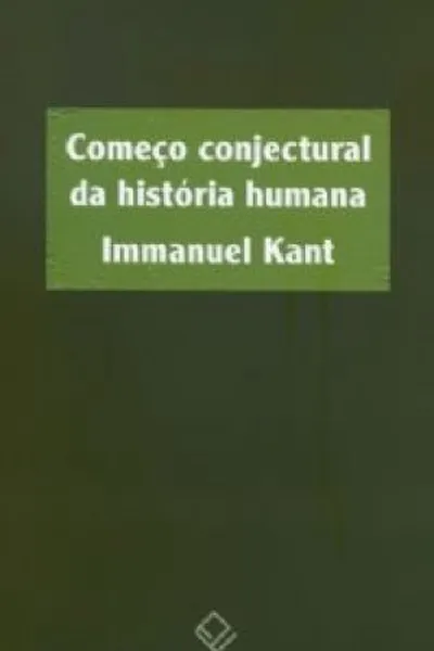 Cover of Começo Conjectural da história humana
