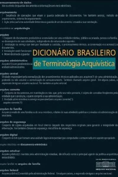 Cover of Dicionário Brasileiro de Terminologia Arquivística