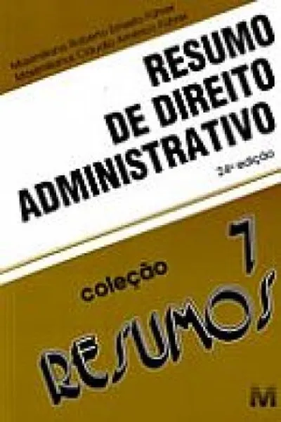 Cover of Resumo de Direito Administrativo