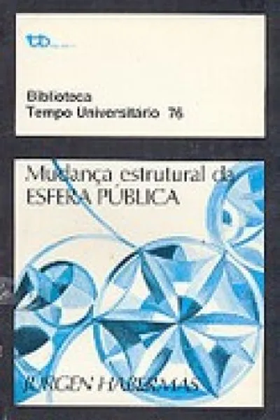 Cover of Mudança estrutural da esfera pública