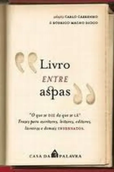 Cover of O livro entre aspas