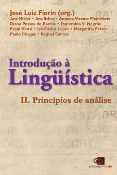 Cover of Introdução à Lingüistica