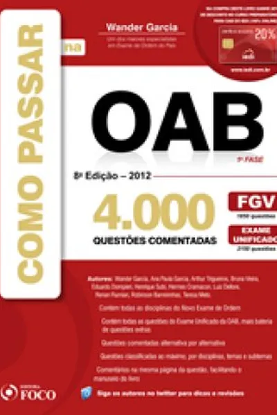Cover of Como Passar na OAB - 1º Fase