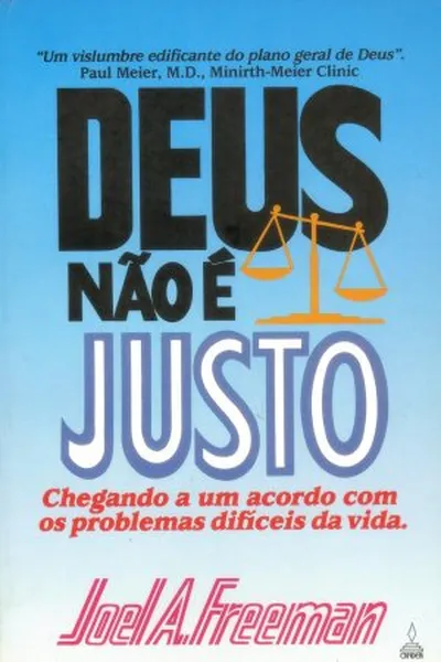 Cover of Deus não é justo