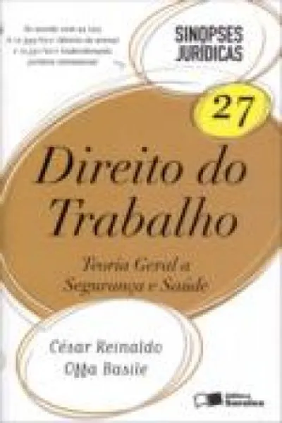 Cover of Direito do Trabalho - Col. Sinopses Jurídicas