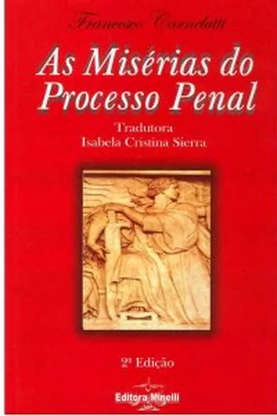 Cover of As misérias do processo penal