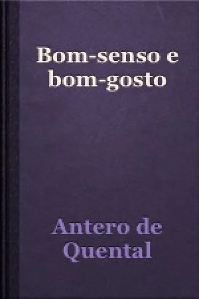 Cover of Bom Senso e Bom Gosto