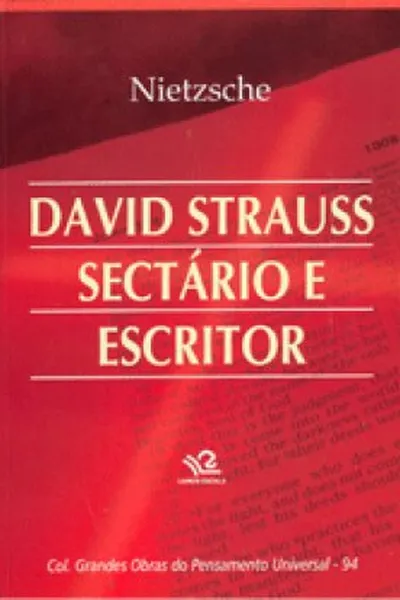 Cover of David Strauss - sectário e escritor