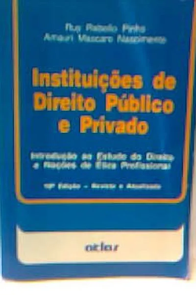 Cover of Instituições do Direito Público e Privado