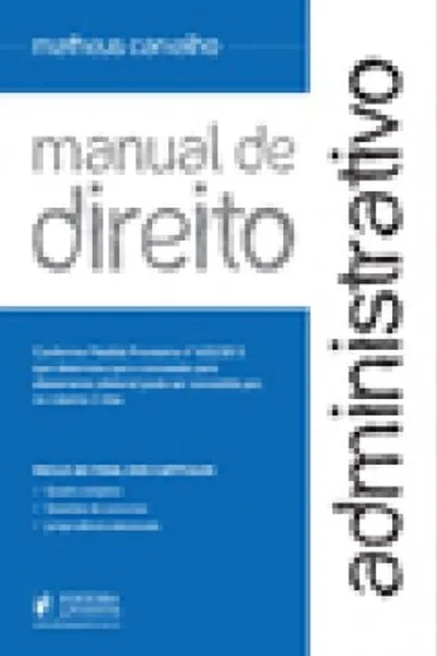 Cover of Manual de Direito Administrativo
