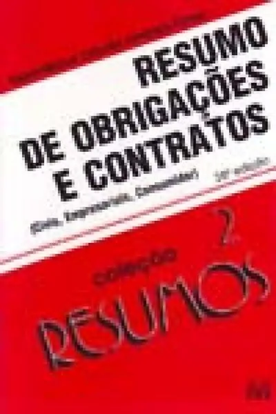 Cover of Resumo de Obrigações e Contratos
