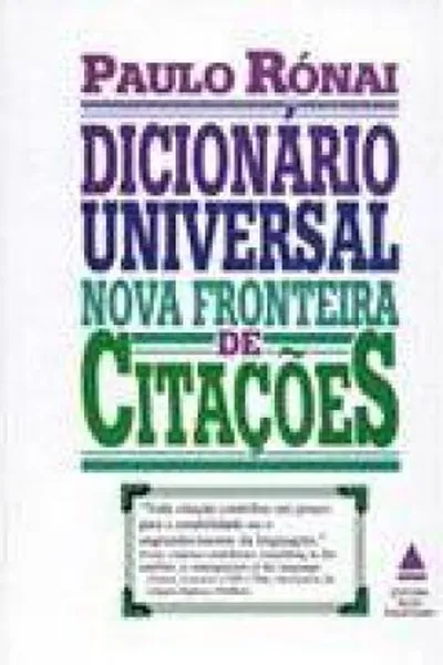 Cover of Dicionário Universal Nova Fronteira de Citações