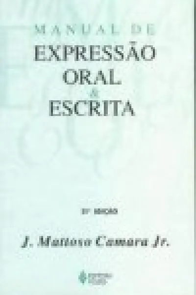 Cover of Manual de expressão oral e escrita