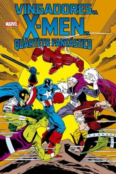 Cover of Vingadores vs. X-Men vs. Quarteto Fantástico