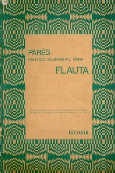 Cover of Parès - Método Elemental para Flauta