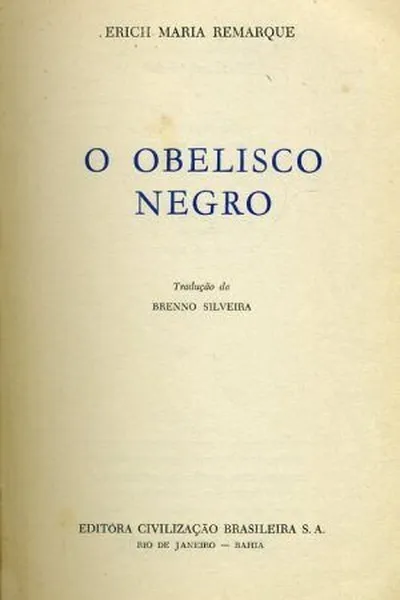 Cover of O Obelisco Negro