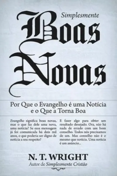 Cover of Simplesmente boas novas