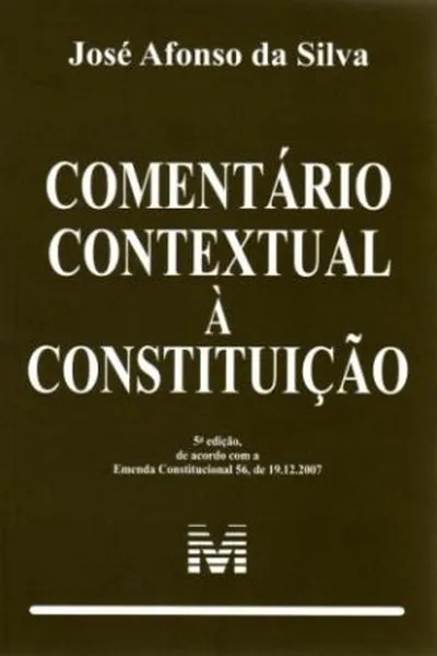 Cover of Comentário Contextual à Constituição