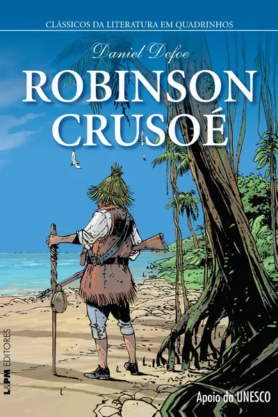 Cover of Robinson Crusoe. Quadrinhos