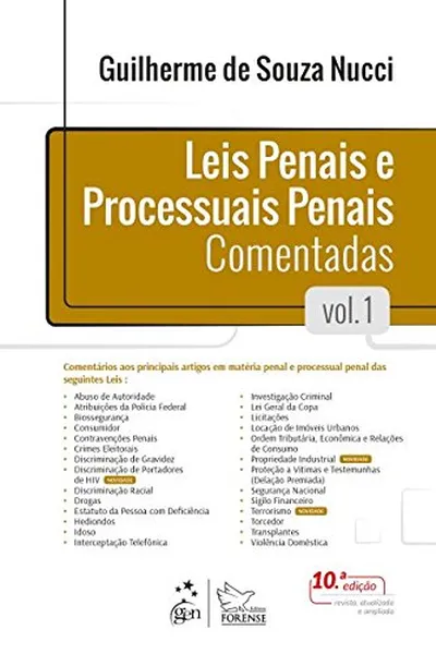 Cover of Leis Penais e Processuais Penais Comentadas - Volume 1
