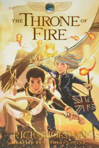 Cover of The Throne of Fire: Graphic Novel